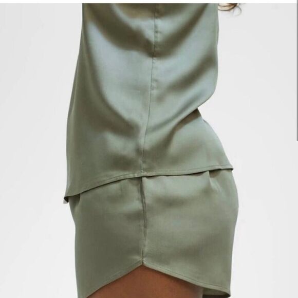 Ettitude Women's Size XXL Sateen Shortie Moss Green Loungewear Pajama Shorts - Picture 3 of 8